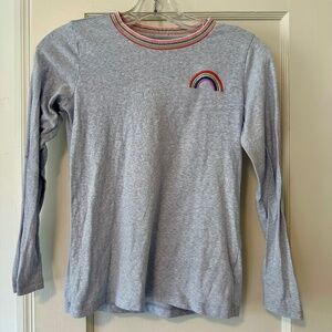 crewcuts Girls long sleeve rainbow embroidered t-shirt Size 12